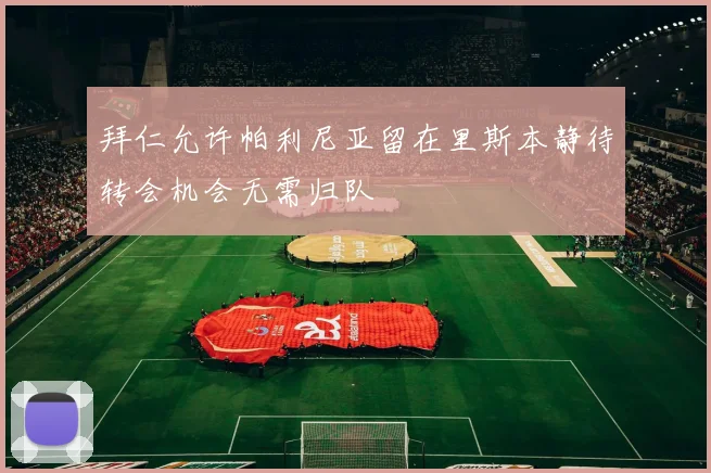 拜仁允许帕利尼亚留在里斯本静待转会机会无需归队
