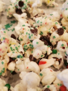 White Chocolate Peppermint Popcorn