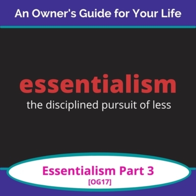 Essentialism Part 3: The Elimination Game